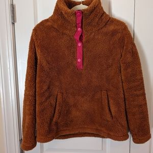JCrew Factory Snap Button Fleece, Size XS